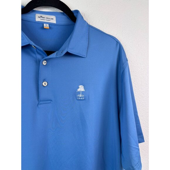 Peter Millar‎ men's XL blue summer comfort short sleeve performance polo shirt - Picture 2 of 6